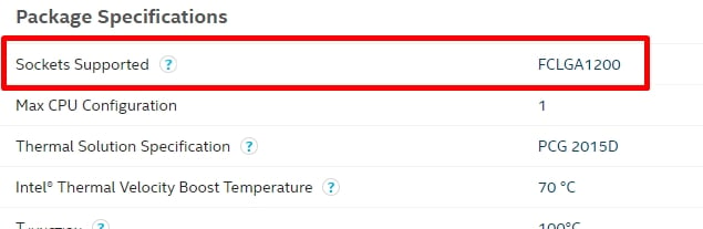 Find Intel CPU Socket