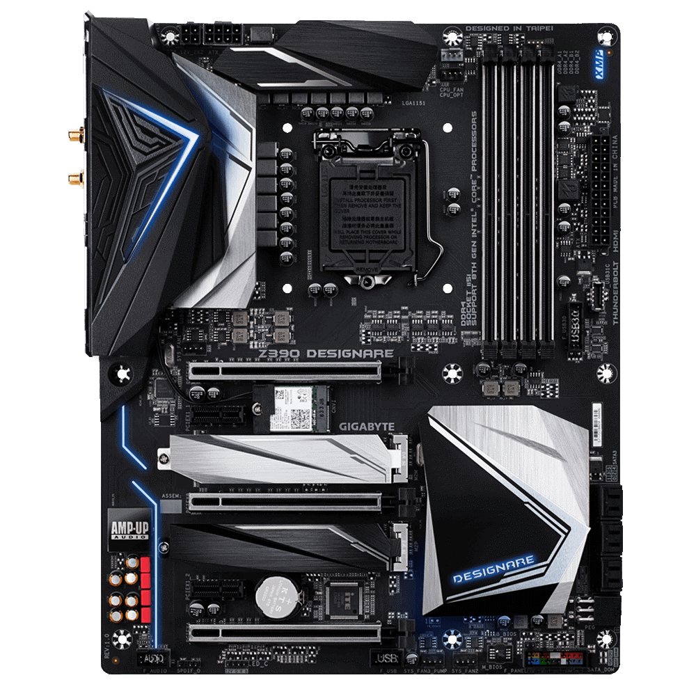 Gigabyte Z390 Designare Front