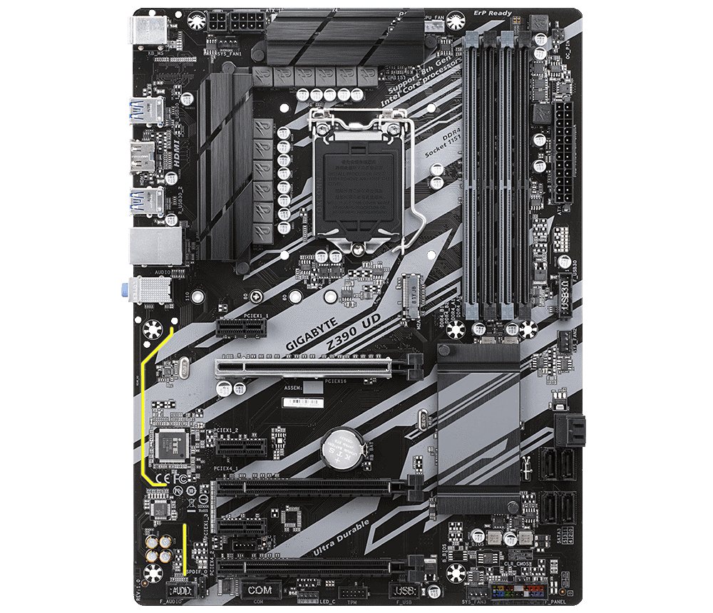 Gigabyte Z390 UD Front