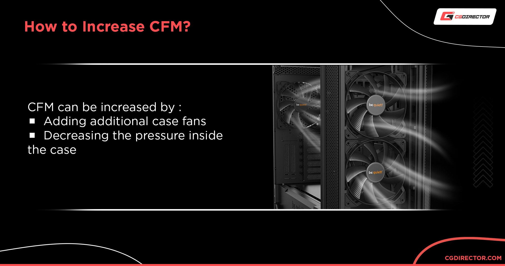 How to increase CFM