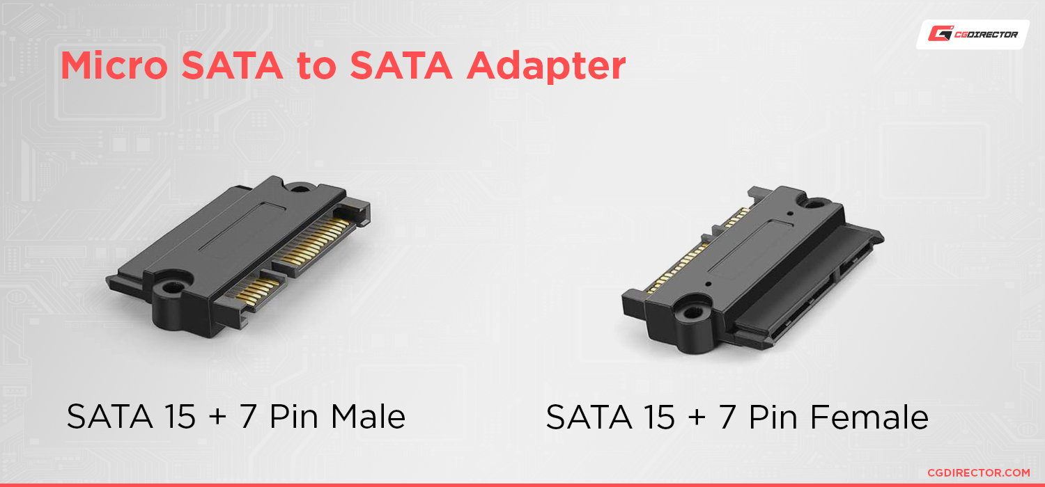 Micro SATA to SATA Adapter