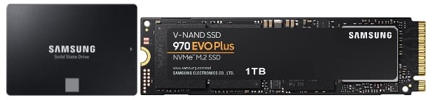 SATA SSDs and NVMe SSDs