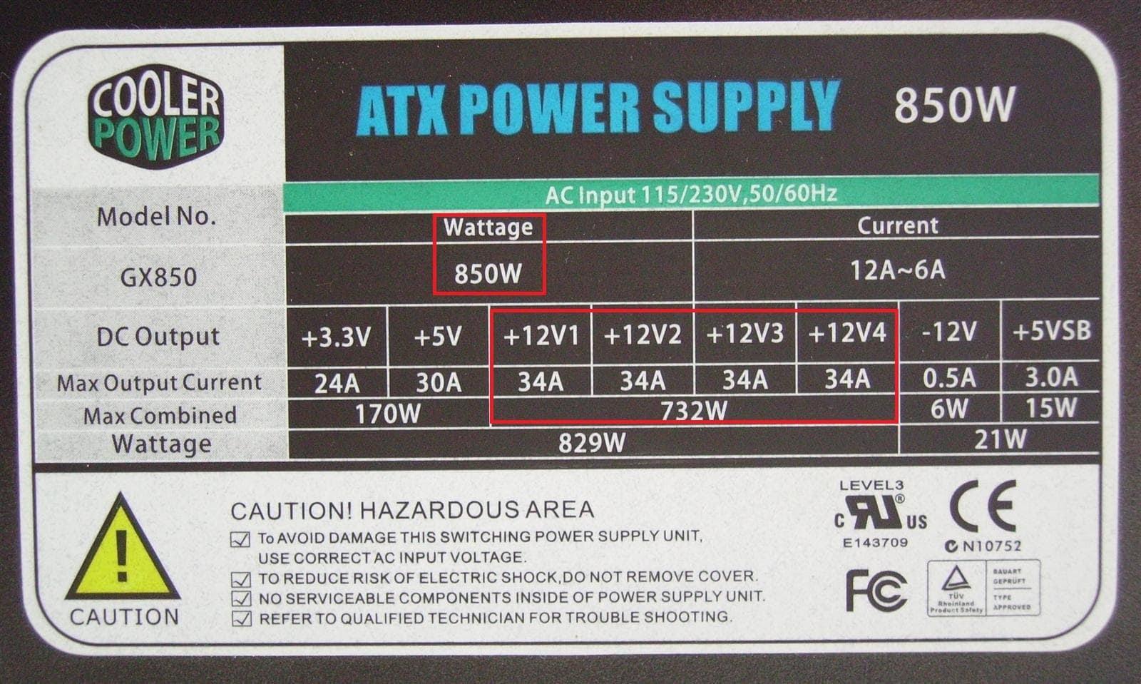 Why It&#39;s Necessary to Know PSU Output Watts &amp; Rails Before Buying Any? | DESKDECODE.COM