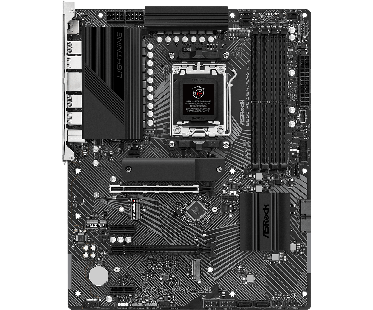 ASRock B650 PG Lightning Front View