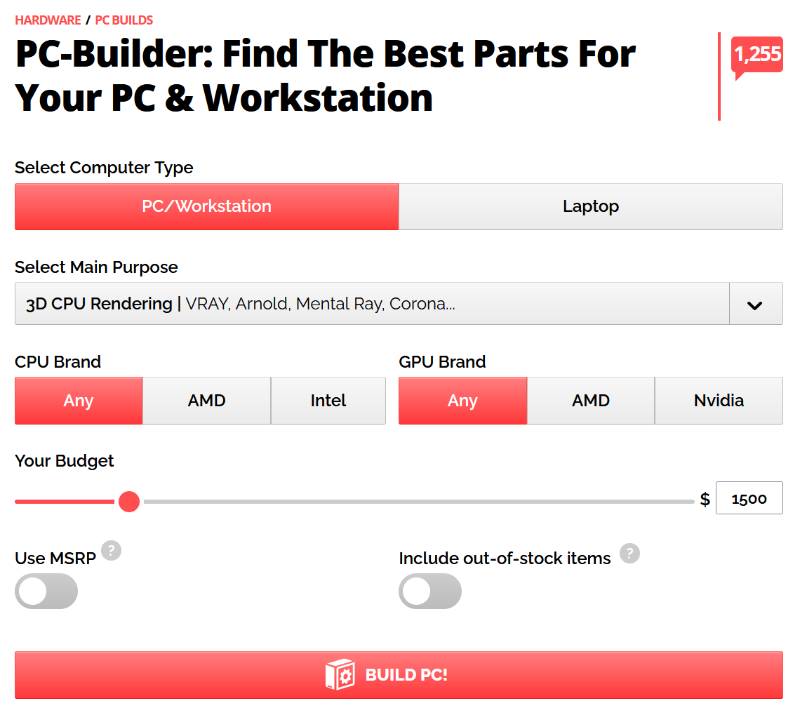 CGDirector PC Builder